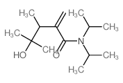 Pentanamide,4-hydroxy-3,4-dimethyl-2-methylene-N,N-bis(1-methylethyl)- structure