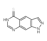 1H-Pyrazolo(4,3-g)quinazolin-5-yl hydrosulfide结构式