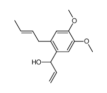 1-[2-(2-butenyl)-4,5-dimethoxyphenyl]-2-propen-1-ol结构式