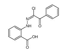 2-[2-(1-chloro-2-oxo-2-phenylethylidene)hydrazinyl]benzoic acid Structure