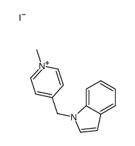 1-[(1-methylpyridin-1-ium-4-yl)methyl]indole,iodide结构式