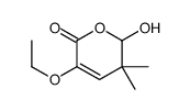 5-ethoxy-2-hydroxy-3,3-dimethyl-2H-pyran-6-one Structure