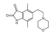 4,7-dimethyl-5-(2-morpholin-4-ylethyl)-1H-indole-2,3-dione结构式