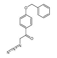 2-azido-1-(4-phenylmethoxyphenyl)ethanone Structure