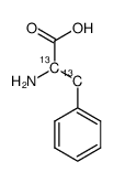 DL-phenylalanine-2,3-(13)C2 Structure