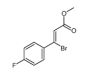 methyl 3-bromo-3-(4-fluorophenyl)prop-2-enoate Structure