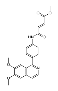 methyl (E)-4-{[4-(6,7-dimethoxy-1-isoquinolinyl)phenyl]amino}-4-oxo-2-butenoate Structure