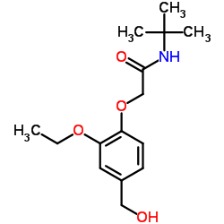 2-[2-Ethoxy-4-(hydroxymethyl)phenoxy]-N-(2-methyl-2-propanyl)acetamide结构式