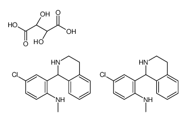 bis[(-)-1-[5-chloro-2-(methylamino)phenyl]-1,2,3,4-tetrahydroisoquinolinium] [R-(R*,R*)]-tartrate Structure