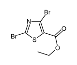 Ethyl 2,4-dibromo-5-thiazole-carboxylate结构式