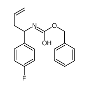 benzyl N-[1-(4-fluorophenyl)but-3-enyl]carbamate Structure