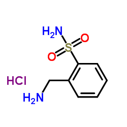 2-(Aminomethyl)benzenesulfonamide hydrochloride (1:1) structure