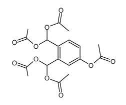 4-acetoxy-1,2-bis-diacetoxymethyl-benzene Structure