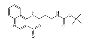 tert-butyl {3-[(3-nitroquinolin-4-yl)amino]propyl}carbamate结构式