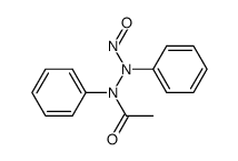 acetic acid-(N'-nitroso-N,N'-diphenyl-hydrazide) Structure