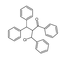 2-benzhydryl-3-chloro-1,3-diphenyl-propan-1-one结构式