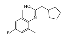 N-(4-bromo-2,6-dimethylphenyl)-2-cyclopentylacetamide结构式