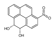 cis-4,5-Dihydro-4,5-dihydroxy-1-nitropyrene结构式