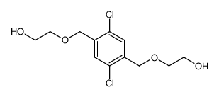 1,4-dichloro-2,5-bis-(2-hydroxy-ethoxymethyl)-benzene结构式