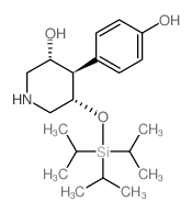 (3R,4R,5S)-4-(4-HYDROXYPHENYL)-5-((TRIISOPROPYLSILYL)OXY)PIPERIDIN-3-OL structure