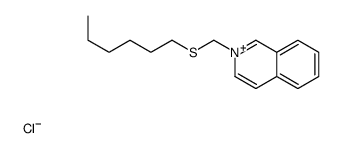 2-(hexylsulfanylmethyl)isoquinolin-2-ium,chloride Structure