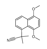 2-(5',8'-Dimethoxynaphth-1'-yl)-2-methylpropionitrile Structure