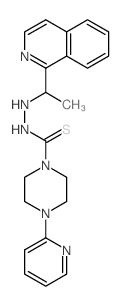 N-(1-isoquinolin-1-ylethyl)-4-pyridin-2-yl-piperazine-1-carbothiohydrazide Structure