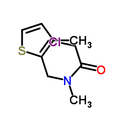 2-Chloro-N-methyl-N-[(3-methyl-2-thienyl)methyl]acetamide结构式