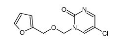 5-chloro-1-(furan-2-ylmethoxymethyl)pyrimidin-2-one结构式