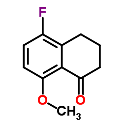 5-Fluoro-8-methoxy-3,4-dihydro-1(2H)-naphthalenone结构式
