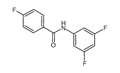 N-(3,5-difluorophenyl)-4-fluorobenzamide结构式