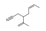 3-prop-1-en-2-ylhept-5-enenitrile结构式