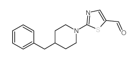 2-(4-BENZYLPIPERIDINO)-1,3-THIAZOLE-5-CARBALDEHYDE结构式