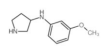 (3-METHOXY-PHENYL)-PYRROLIDIN-3-YL-AMINE structure