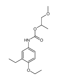 1-methoxypropan-2-yl N-(4-ethoxy-3-ethylphenyl)carbamate Structure