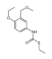S-ethyl N-[4-ethoxy-3-(methoxymethyl)phenyl]carbamothioate结构式