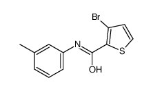 3-bromo-N-(3-methylphenyl)thiophene-2-carboxamide结构式