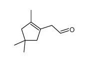 2-(2,4,4-trimethylcyclopenten-1-yl)acetaldehyde Structure