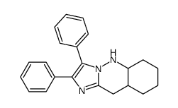2,3-diphenyl-5,5a,6,7,8,9,9a,10-octahydroimidazo[1,2-b]cinnoline结构式