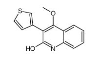 4-methoxy-3-thiophen-3-yl-1H-quinolin-2-one结构式