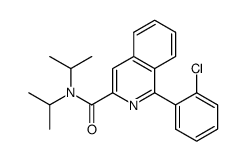 N,N-di(1-methyl ethyl) 1-(2-chloro phenyl) isoquinoline 3-carboxamide Structure