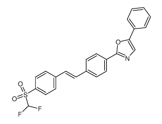 2-(4-difluoromethylsulfonyl-4-stilbenyl)-5-phenyloxazole结构式