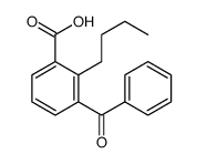3-benzoyl-2-butylbenzoic acid结构式