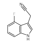 4-Fluoroindole-3-acetonitrile structure