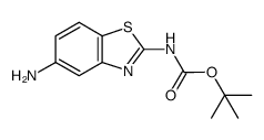 5-aminobenzothiazol-2-yl tert-butyl carbamate结构式