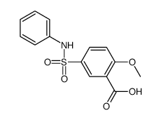 2-methoxy-5-(phenylsulfamoyl)benzoic acid结构式