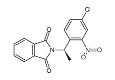 (R)-2-(1-(4-chloro-2-nitrophenyl)ethyl)isoindoline-1,3-dione Structure