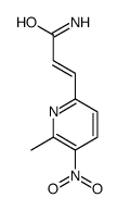 3-(6-methyl-5-nitropyridin-2-yl)prop-2-enamide Structure