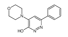 5-morpholin-4-yl-3-phenyl-1H-pyridazin-6-one结构式