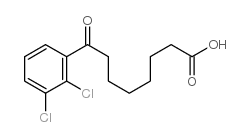 8-(2,3-dichlorophenyl)-8-oxooctanoic acid结构式
